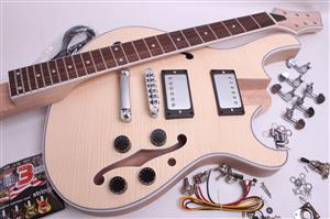 Electric Guitar Kit- Carved Top Semi Hollow  BYO-CT-SH2
